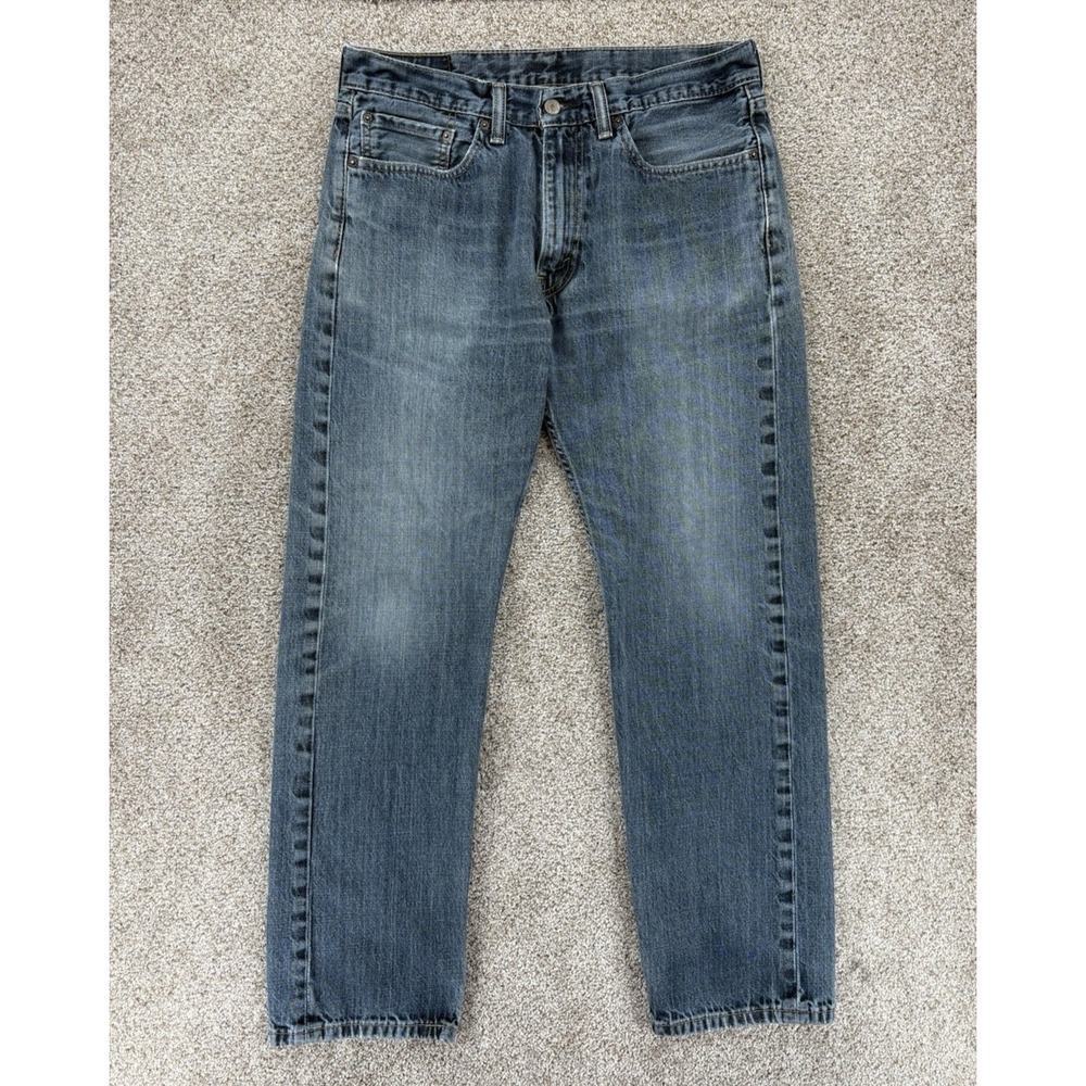 Levis 505 Jeans Mens 34x30* Blue Regular Straight Cotton Broken-in Wash‎ Egypt
